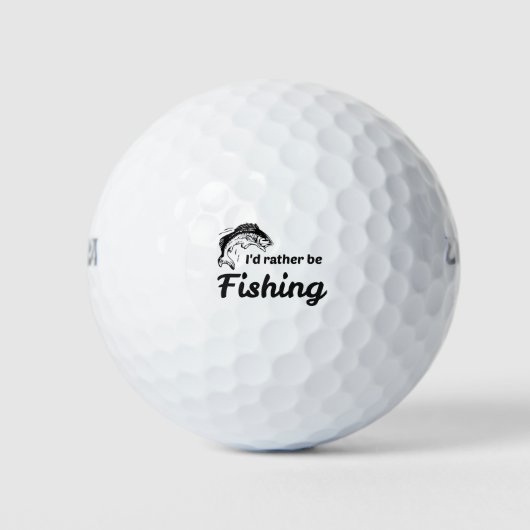 Ich würde lieber fischen golfball (Vorderseite)