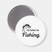 Ich würde lieber fischen magnet (Vorderseite/Rückseite)