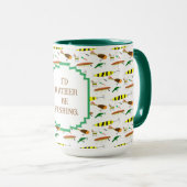 "Ich würde lieber fischen" mit Fishing Lures-Kaffe Tasse (VorderseiteRechts)