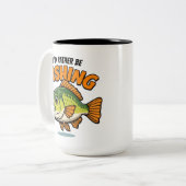 Ich würde lieber fischen zweifarbige tasse (Vorderseite Links)
