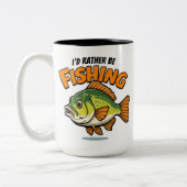 Ich würde lieber fischen zweifarbige tasse (Links)