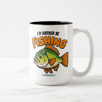 Ich würde lieber fischen zweifarbige tasse