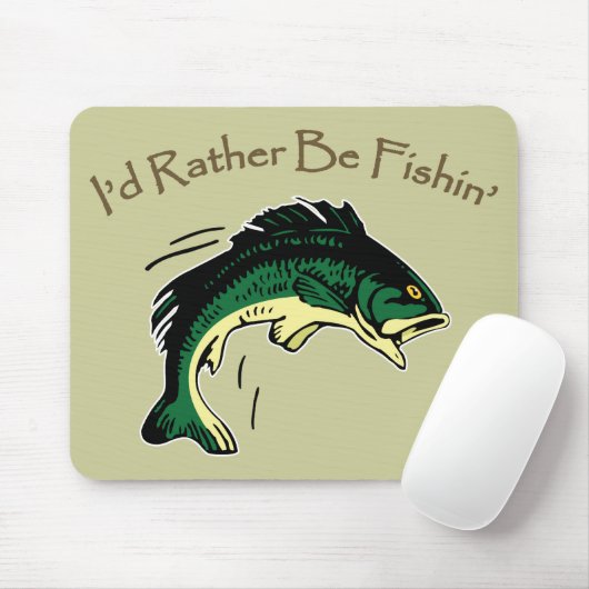 Ich würde lieber Fischerhobby drucken Mousepad (Mit Mouse)