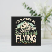 Ich würde lieber fliegen. Flugzeug (Stehend Vorderseite)