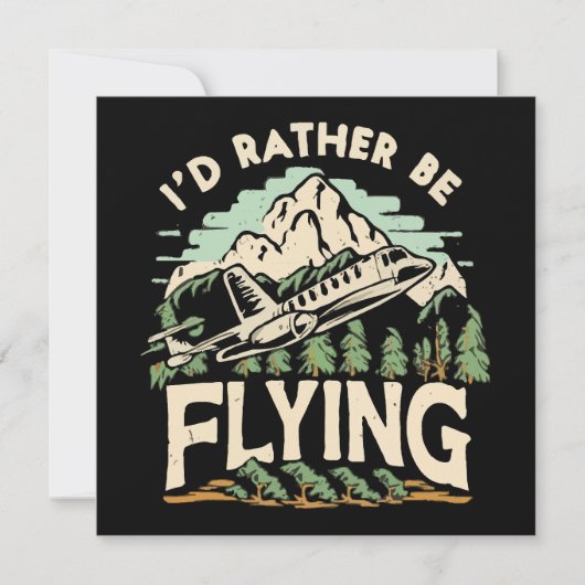 Ich würde lieber fliegen. Flugzeug (Vorderseite)