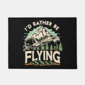 Ich würde lieber fliegen. Flugzeug Fußmatte (Vorderseite)