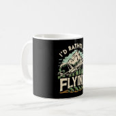 Ich würde lieber fliegen. Flugzeug Kaffeetasse (Vorderseite Links)