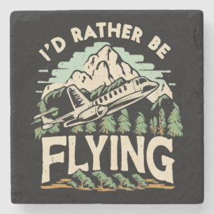 Ich würde lieber fliegen. Flugzeug Steinuntersetzer