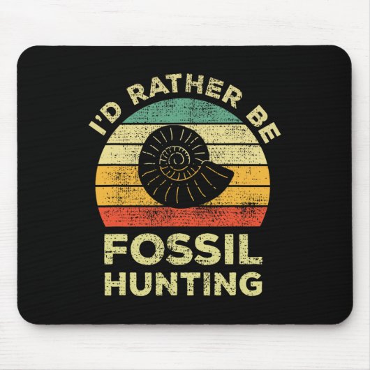 Ich würde lieber Fossilien suchen Mousepad (Vorne)