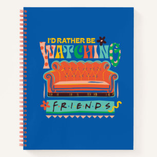 Ich würde lieber FRIENDS™ Vibrant Grapic schauen Notizblock