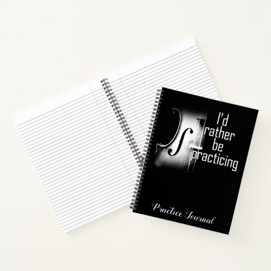 Ich würde lieber Geige üben Notizblock (Innenseite)