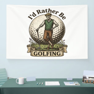 Ich würde lieber Golf spielen  Banner