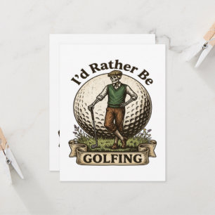Ich würde lieber Golf spielen Einladung