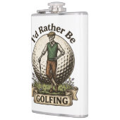 Ich würde lieber Golf spielen  Flachmann (Links)