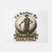 Ich würde lieber Golf spielen  Fußmatte (Vorderseite)