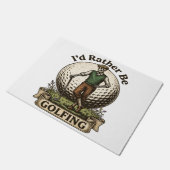 Ich würde lieber Golf spielen  Fußmatte (Schrägansicht)