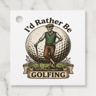 Ich würde lieber Golf spielen Geschenkanhänger