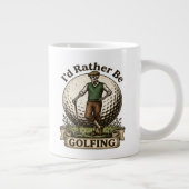 Ich würde lieber Golf spielen  Jumbo-Tasse (Rechts)