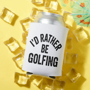 Ich würde lieber Golf spielen Lustiges Geschenk fü Dosenkühler
