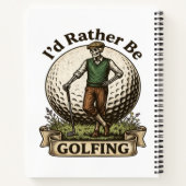 Ich würde lieber Golf spielen  Notizblock (Rückseite)
