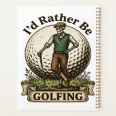 Ich würde lieber Golf spielen Planer (Rückseite)