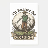 Ich würde lieber Golf spielen Post-it Klebezettel (Vorderseite)