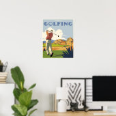 Ich würde lieber Golf spielen Poster (Heimbüro)