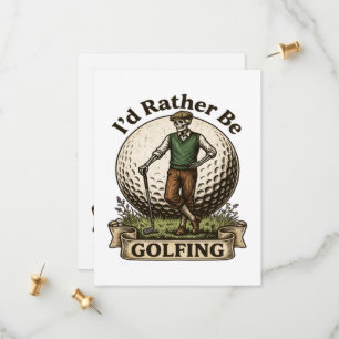 Ich würde lieber Golf spielen Save The Date