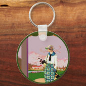 Ich würde lieber Golf spielen Schlüsselanhänger (Vorderseite)