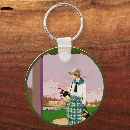 Ich würde lieber Golf spielen Schlüsselanhänger (Vorderseite)