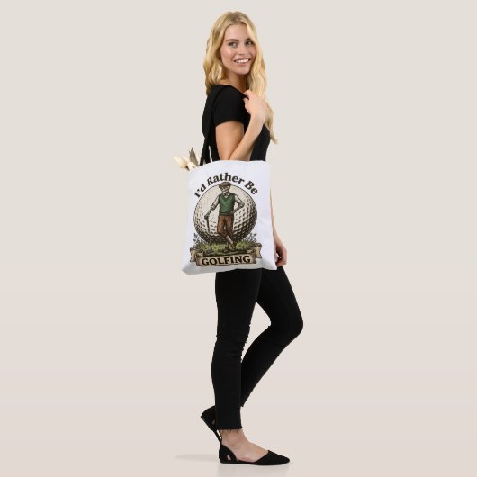 Ich würde lieber Golf spielen Tasche (Am Model)