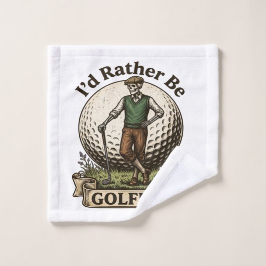 Ich würde lieber Golf spielen  Waschlappen (Waschlappen)