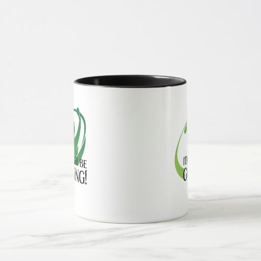 Ich würde lieber Golfer Golfspielen Modernes Golfa Tasse (Zentrum)