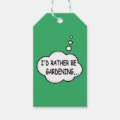 Ich würde lieber grün garten geschenkanhänger (Vorderseite)