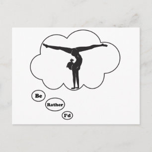 Ich würde lieber Gymnastik machen Postkarte