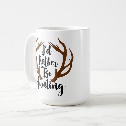 Ich würde lieber Hirschfresser jagen Tasse (Vorderseite Links)