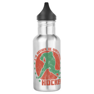 Ich würde lieber Hockey sehen Edelstahlflasche