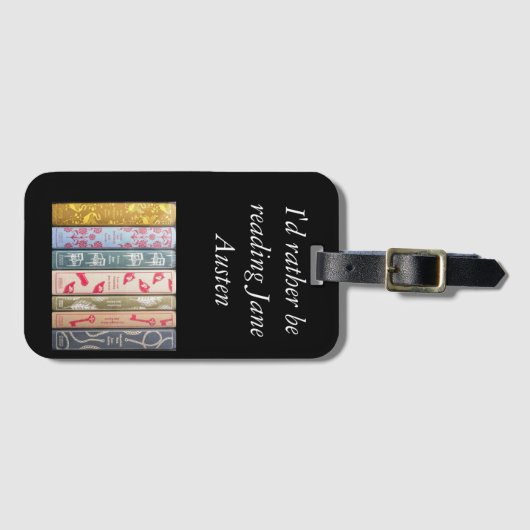 Ich würde lieber Jane Austen lesen Gepäckanhänger (Vorderseite (Horizontal))