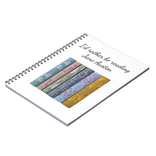 Ich würde lieber Jane Austen lesen Notizblock (Linke Seite)