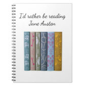 Ich würde lieber Jane Austen lesen Notizblock (Vorderseite)
