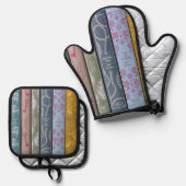 Ich würde lieber Jane Austen lesen Ofenhandschuh & Topflappen-Set (Vorderseite/Rückseite)
