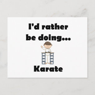 Ich würde lieber Karate machen Postkarte