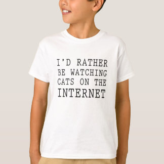 Ich würde lieber Katzen im Internet sehen T-Shirt