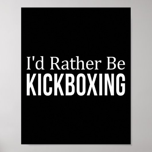 Ich würde lieber Kickboxen - Poster (Vorne)