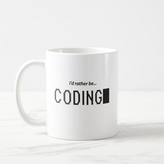 Ich würde lieber kodieren kaffeetasse (Links)