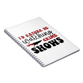 Ich würde lieber Kriminalshows sehen Notizblock (Rechte Seite)