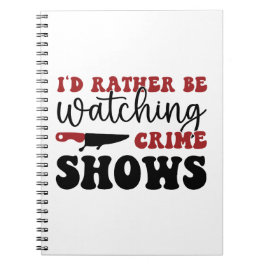 Ich würde lieber Kriminalshows sehen Notizblock