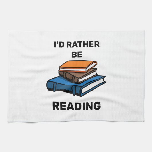 Ich würde lieber lesen geschirrtuch (Horizontal)