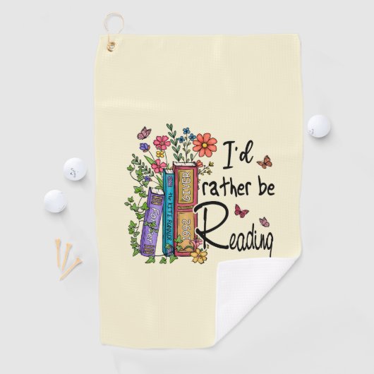 Ich würde lieber lesen golfhandtuch (Insitu)