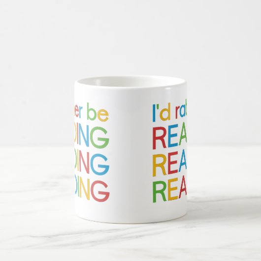 Ich würde lieber lesen – I’d rather be reading Kaffeetasse (Mittel)